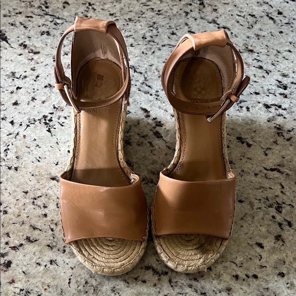 Vince Camuto Tan Espadrille Sandals
